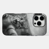 Coques Case-Mate iPhone Selfie De Chat Avec Alien UFO Drôle Cadeaux De Cha (Verso (horizontal))