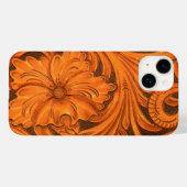 Coques Case-Mate iPhone Selle de Cheval Faux Floral (Verso (horizontal))