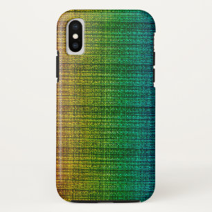 Coque Case-Mate Pour iPhone Sembler de tissu de tweed d'arc-en-ciel modelé