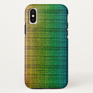 Coque Case-Mate Pour iPhone Sembler de tissu de tweed d'arc-en-ciel modelé