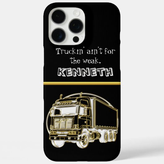 Coques Case-Mate iPhone Semi-camion de luxe en or (Verso)