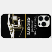 Coques Case-Mate iPhone Semi-camion en or brillant (Verso (horizontal))