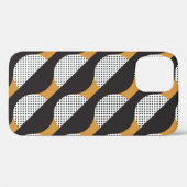 Coques Case-Mate iPhone Semicules et points, motif géométrique. (Verso (horizontal))