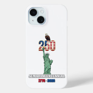 Coque Pour iPhone 15 Semiquincentenaire États-Unis 250e anniversaire 17