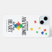 Coques Case-Mate iPhone Sensibilisation à l'autisme Quelqu'un de génial a (Verso (horizontal))
