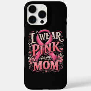 Coques iPhone 16 Pro Max Sensibilisation au cancer du sein Je porte du rose