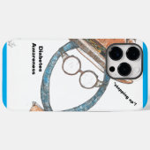 Coques Case-Mate iPhone Sensibilisation au diabète (Verso (horizontal))