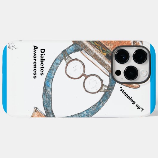 Coques Case-Mate iPhone Sensibilisation au diabète (Verso (horizontal))