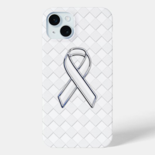 Coques Case-Mate iPhone Sensibilisation au ruban blanc sur les chèques bla (Verso)