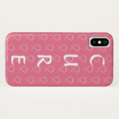 Coques Case-Mate iPhone Sensibilisation rose Ruban Cancer du sein iPhone X (Dos (Horizontal))