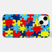 Coques Case-Mate iPhone Sensibilisation sur l'autisme-Puzzle par Shirley T (Verso (horizontal))