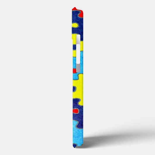 Coques Case-Mate iPhone Sensibilisation sur l'autisme-Puzzle par Shirley T (Verso / Gauche)