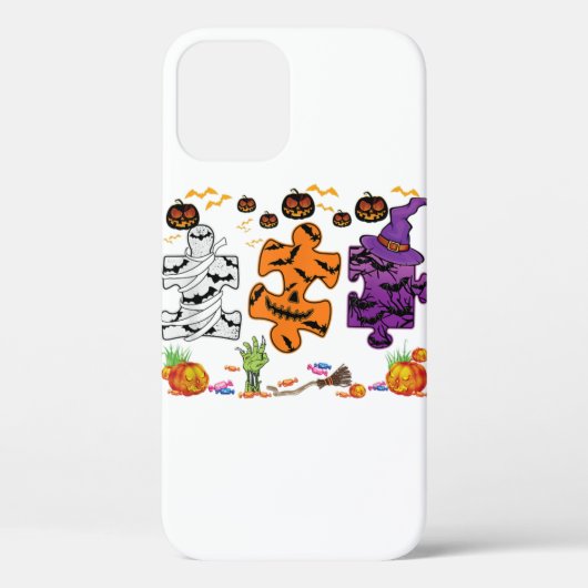 Coques Case-Mate iPhone Sensibilisation sur l'autisme Puzzle pièces Hallow (Verso)