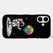 Coques Case-Mate iPhone Sensibilisation sur l'autisme spatiale de l'astron (Verso (horizontal))