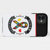 Coques Case-Mate iPhone Sensibilisation sur l'autisme - Tough Apple iPhone (Dos (Horizontal))