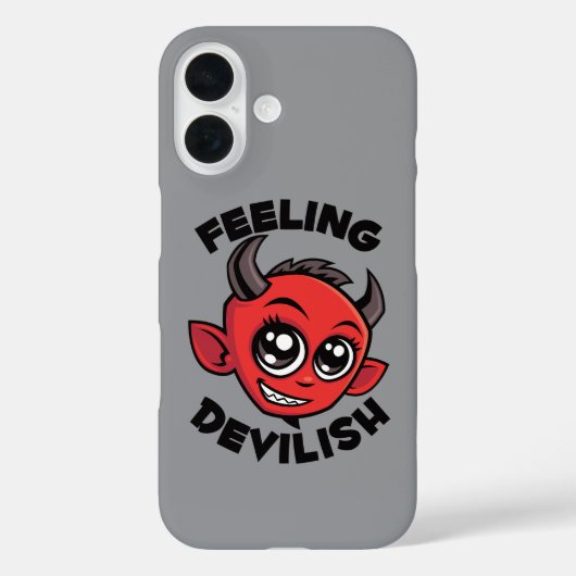 Coques Case-Mate iPhone Sentiment Diabolique Mignon Sourire Diable (Verso)