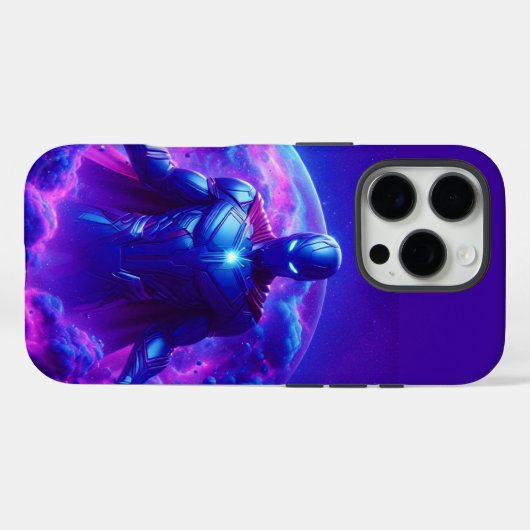 Coques Case-Mate iPhone Sentinelle cosmique (Verso (horizontal))