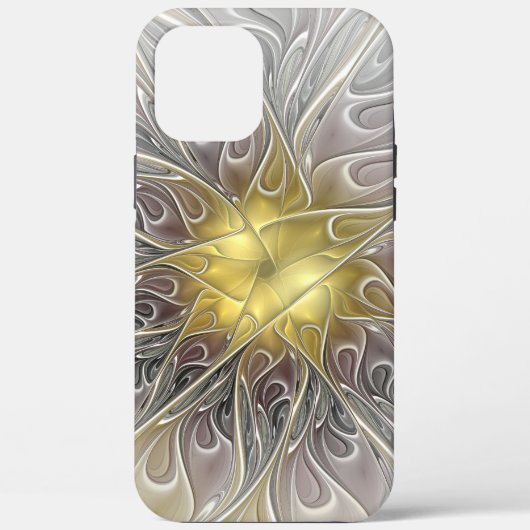 Coques Case-Mate iPhone S'épanouir avec une fleur fractale abstraite moder (Verso)