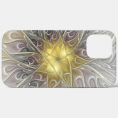 Coques Case-Mate iPhone S'épanouir avec une fleur fractale abstraite moder (Verso (horizontal))
