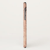 Coques Case-Mate iPhone Sépia beige brun moderne brûlé granit orange (Dos/Gauche)