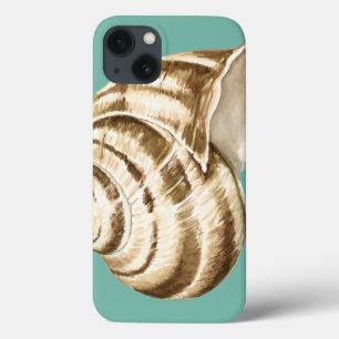 Etui iPhone Case-Mate Sépia Shell rayé sur Teal
