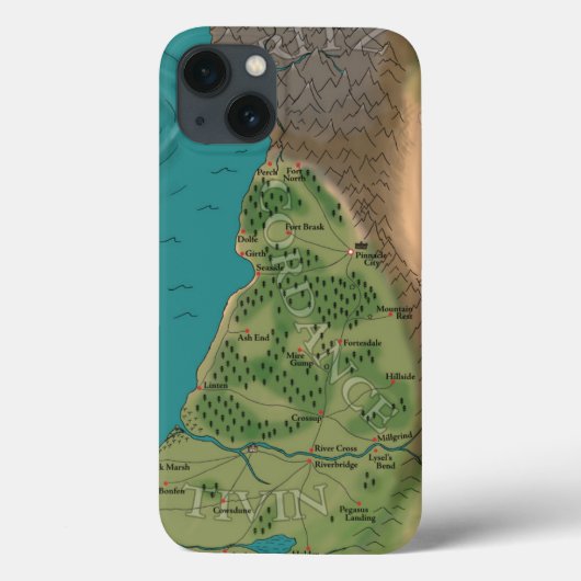 Coques Case-Mate iPhone Septième Carte Mondiale Nocturne (Verso)