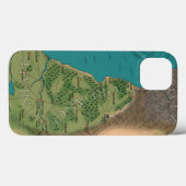 Coques Case-Mate iPhone Septième Carte Mondiale Nocturne (Verso (horizontal))
