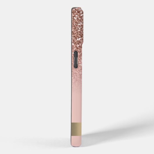 Coques Case-Mate iPhone Séquence de Parties scintillant de Flamant rose ro (Verso / Droite)