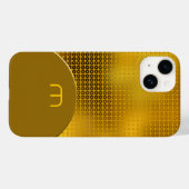 Coques Case-Mate iPhone Séquence d'or Monogramme Coque-coque iphone Mate (Verso (horizontal))