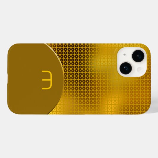Coques Case-Mate iPhone Séquence d'or Monogramme Coque-coque iphone Mate (Verso (horizontal))