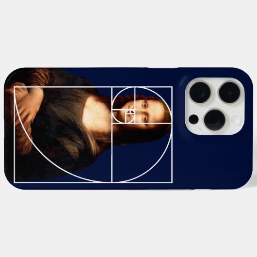 Coques Case-Mate iPhone Séquence Leonardo da Vinci Mona Lisa Fibonacci (Verso (horizontal))