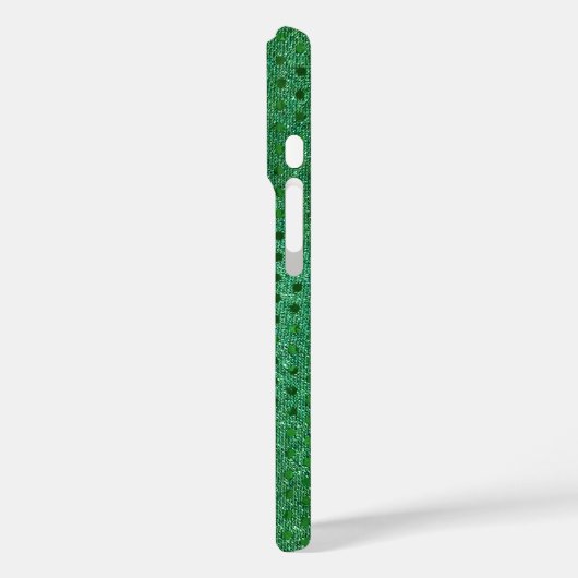 Coques Case-Mate iPhone Séquence verte Shimmer (Verso / Gauche)