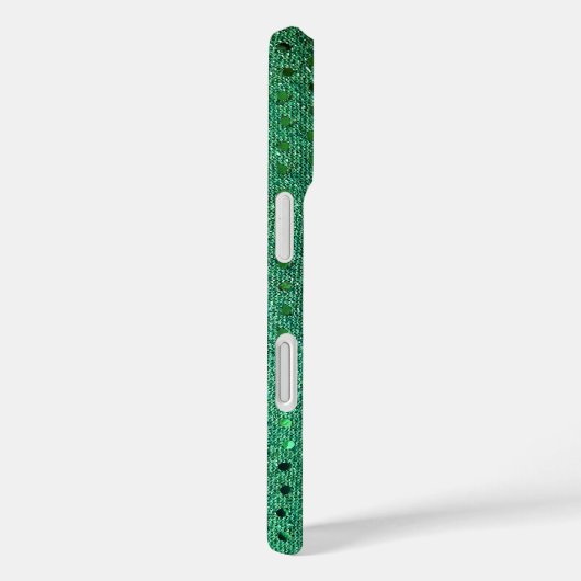 Coques Case-Mate iPhone Séquence verte Shimmer (Verso / Droite)