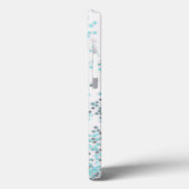 Coques Case-Mate iPhone Séquences de Parties scintillant Turquoise argent  (Verso / Gauche)