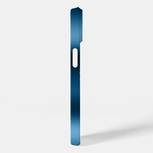 Coques Case-Mate iPhone Séquences d'or d'âge bleu d'Indigo moderne (Verso / Droite)
