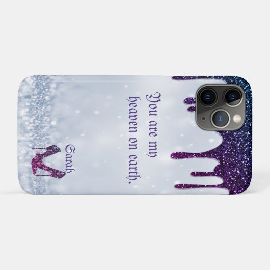 Coques Case-Mate iPhone Séquences violettes (Dos (Horizontal))