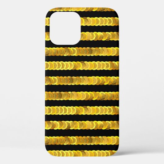 Coques Case-Mate iPhone Séquins motif, perles, strass, mode 3D. (Verso)