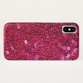 Coques Case-Mate iPhone Séquins roses Faux iPhone X, XS, XS Max, XR (Dos (Horizontal))