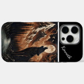 Coques Case-Mate iPhone Serenade au clair de lune de Wolf (Verso (horizontal))