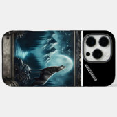 Coques Case-Mate iPhone Serenade au clair de lune de Wolf (Verso (horizontal))