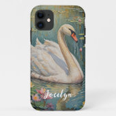 Coques Case-Mate iPhone Serenade de cygne tranquille (Dos)