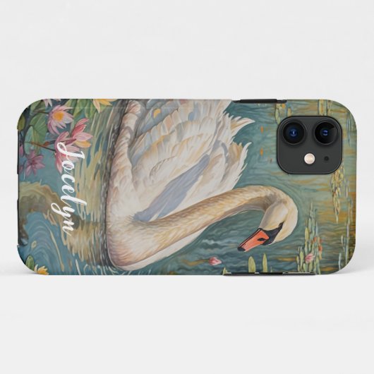 Coques Case-Mate iPhone Serenade de cygne tranquille (Dos (Horizontal))