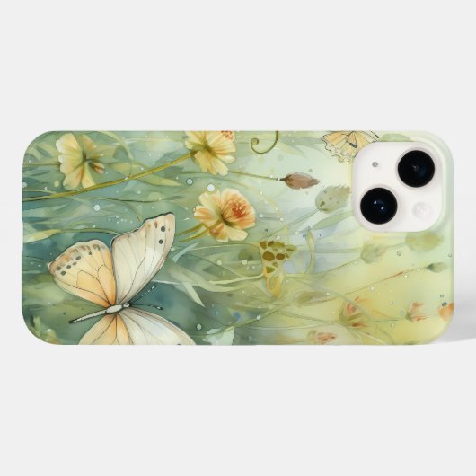 Coques Case-Mate iPhone Serenade of Spring Butterflies Téléphone Case (Verso (horizontal))