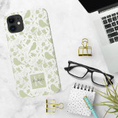 Coques Case-Mate iPhone Serene Birds & Florals Monogrammé