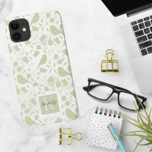 Case-Mate iPhone Case Serene Birds & Florals Monogrammé