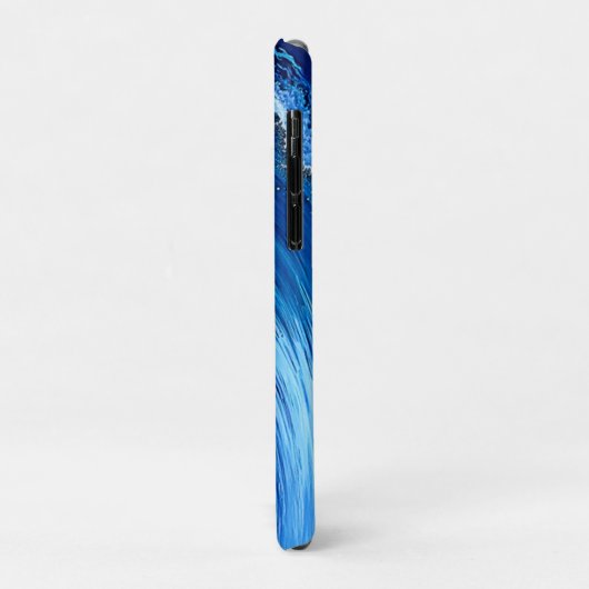 Coques Case-Mate iPhone Serene Blue Wave Splashes (Dos/Gauche)