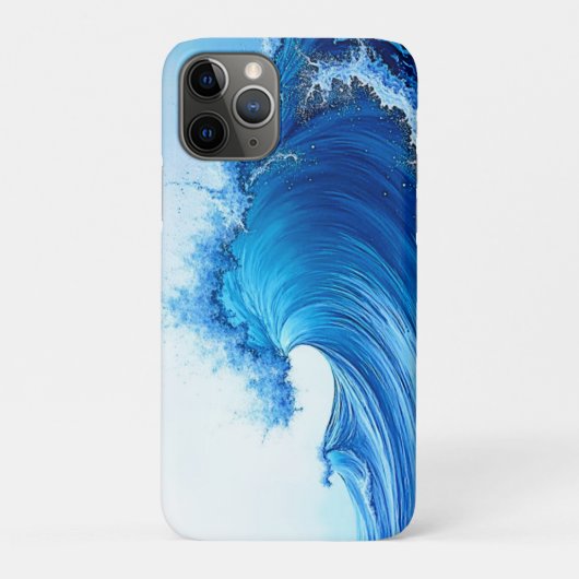 Coques Case-Mate iPhone Serene Blue Wave Splashes (Dos)