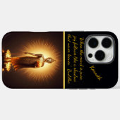 Coques Case-Mate iPhone Serene Golden Bouddha sagesse, (Verso (horizontal))