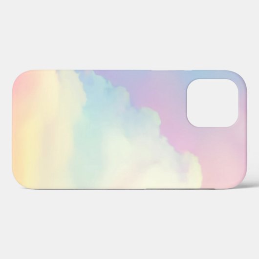 Coques Case-Mate iPhone Serene Pastel Nuages en teintes douces (Verso (horizontal))