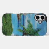 Coques Case-Mate iPhone Sérénité de l'île | Scène de plage tropicale Achem (Verso (horizontal))